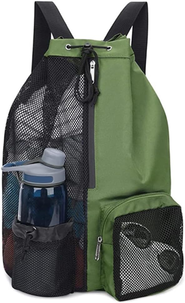 Wet & Dry Gym Swim Drawstring Mesh Bag with Wet Pocket - Image 9