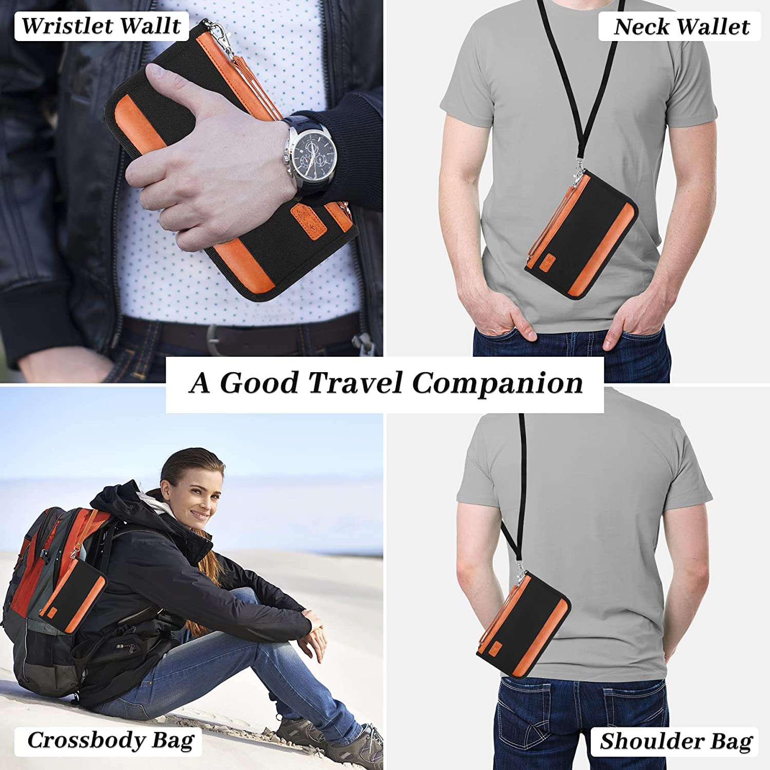 Family Passport Holder Travel Holiday Wallet Document Storage Organizer - Image 6